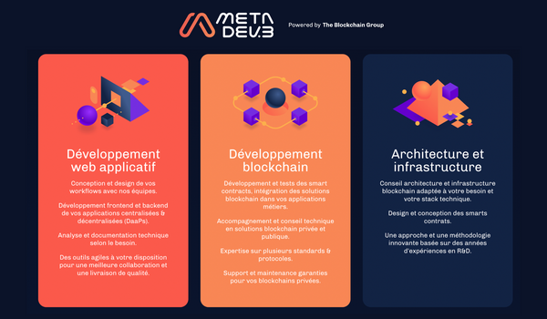 The Blockchain Group lance son offre Metadev3 pour accélérer l'adoption de la blockchain en entreprise